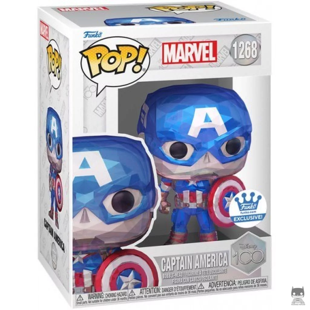 Figurine Funko POP Captain America (Facet) avec boîte