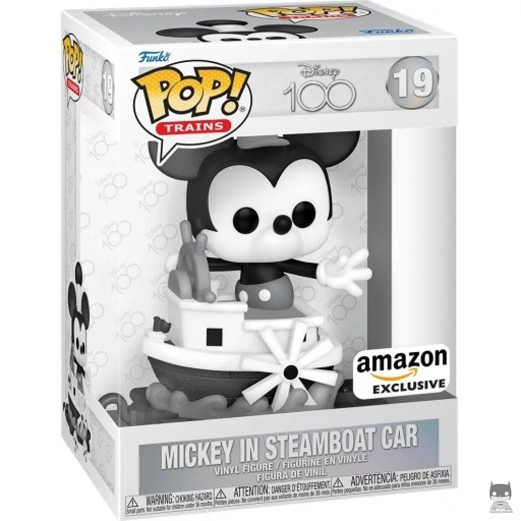 Figurine Funko POP Mickey sur Chariot Bateau à Vapeur avec boîte