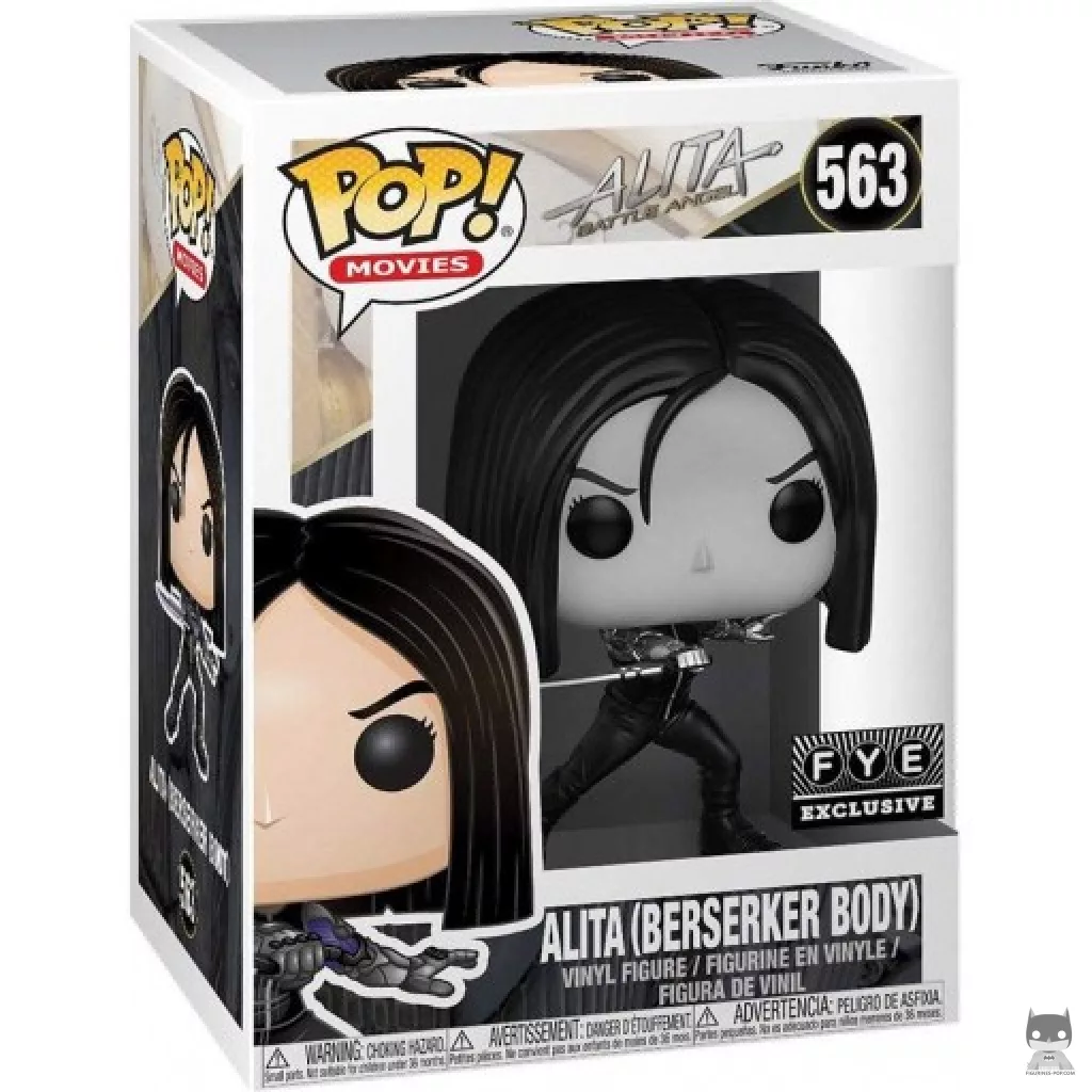 Figurine Funko POP Alita Corps Berserker (Noir & Blanc) avec boîte