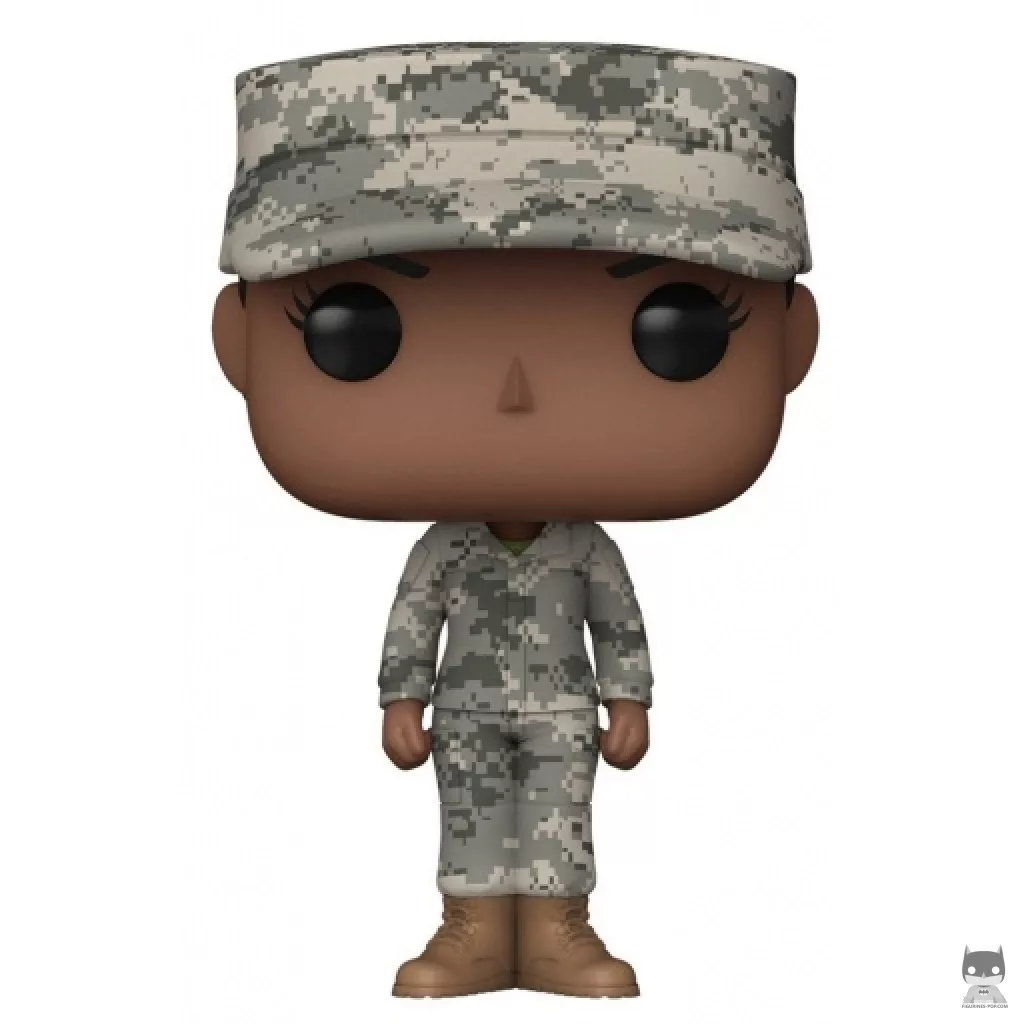 Figurine Funko POP Soldat Femme (Afro-Américain) (Armée USA)