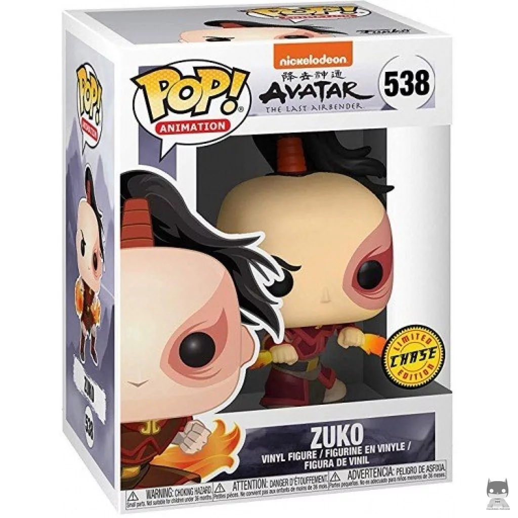 Figurine Funko POP Zuko dagues enflammées (Chase) avec boîte