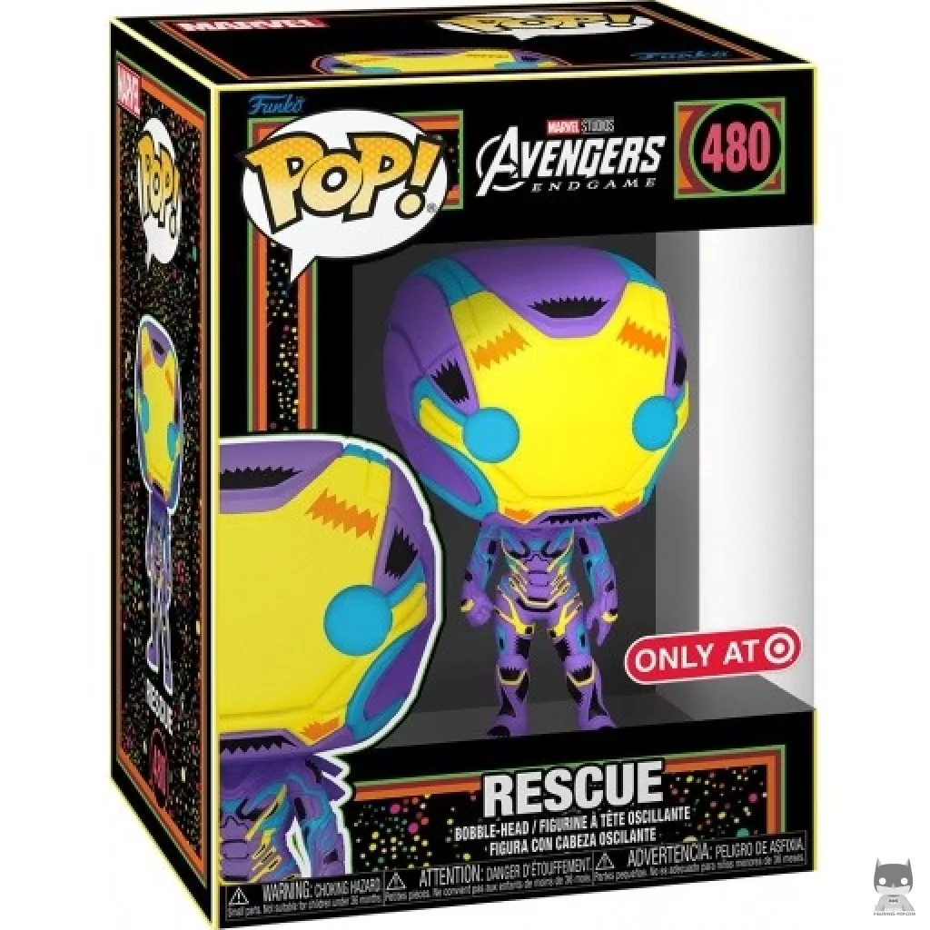 Figurine Funko POP Rescue (Blacklight) avec boîte