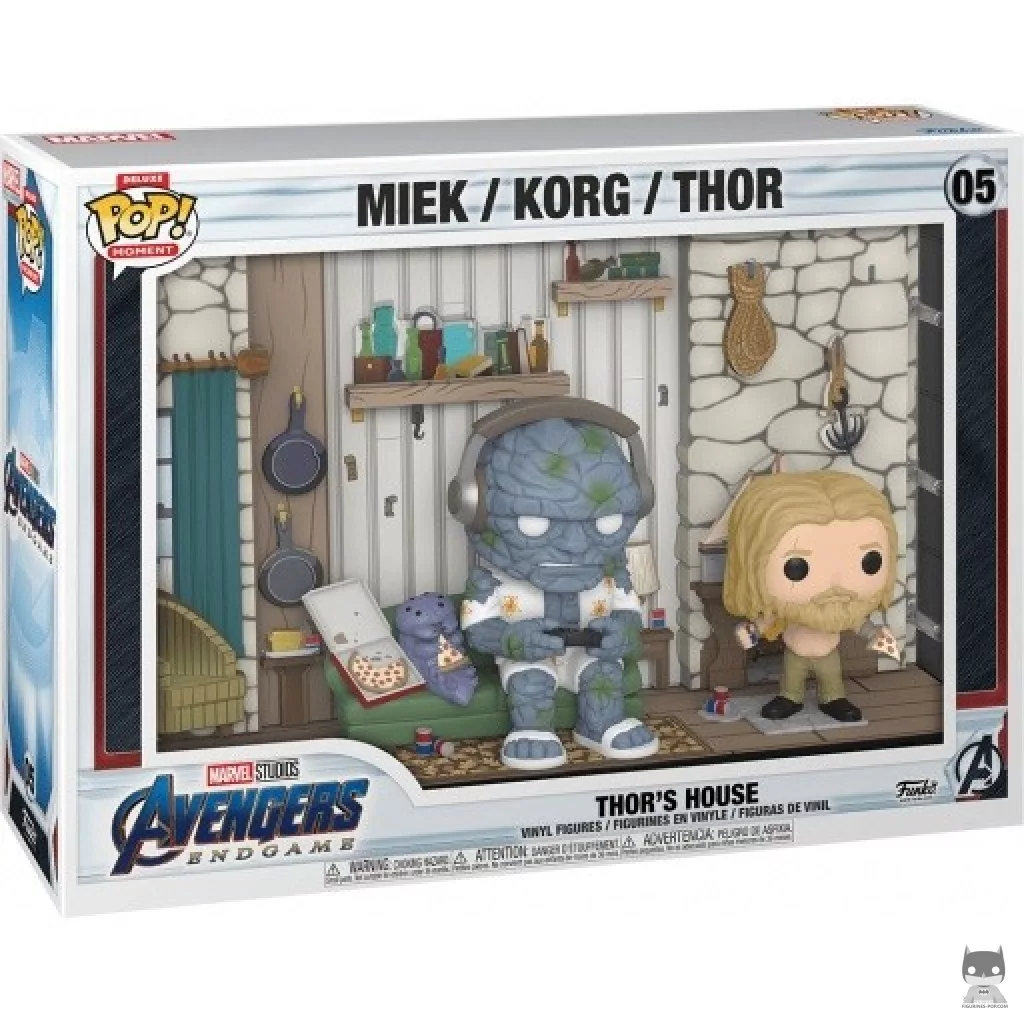 Figurine Funko POP Maison de Thor (Miek, Korg & Thor) avec boîte
