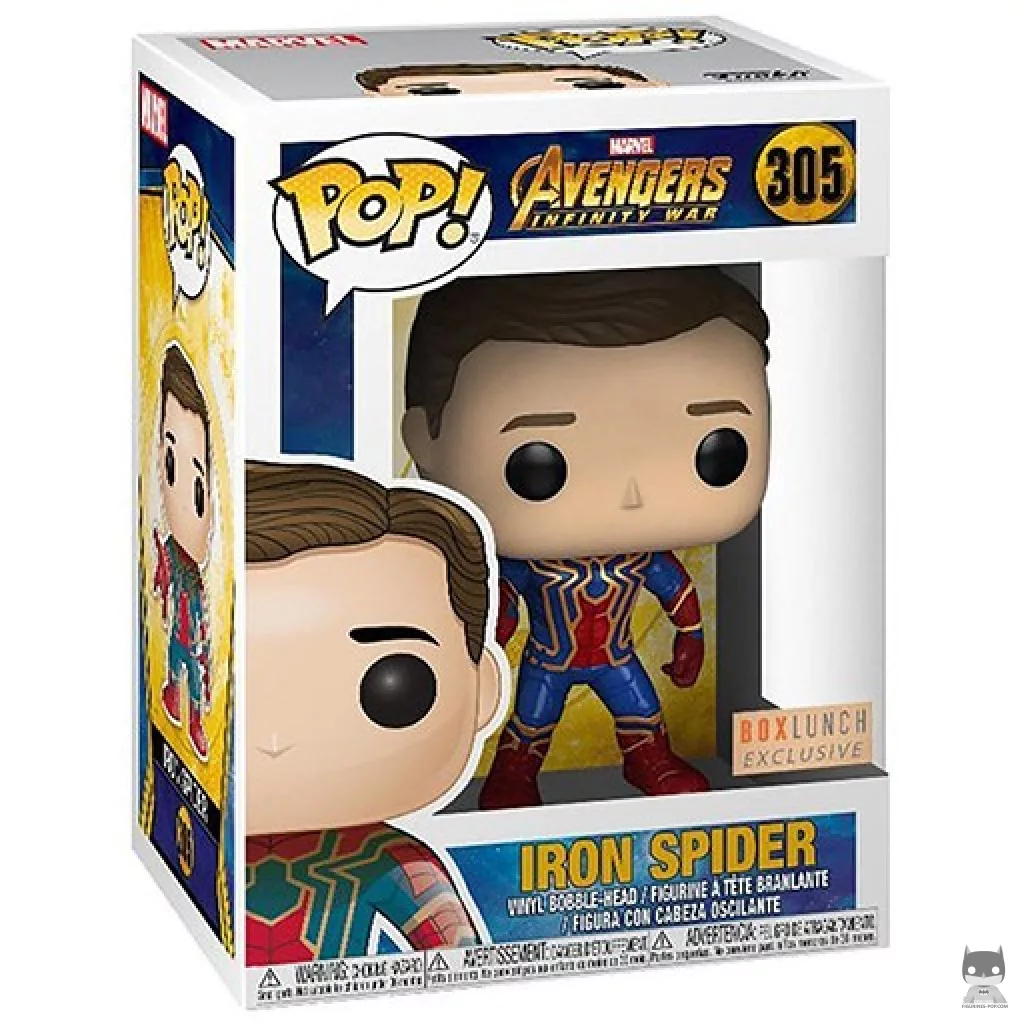 Figurine Funko POP Iron Spider (Sans Masque) avec boîte
