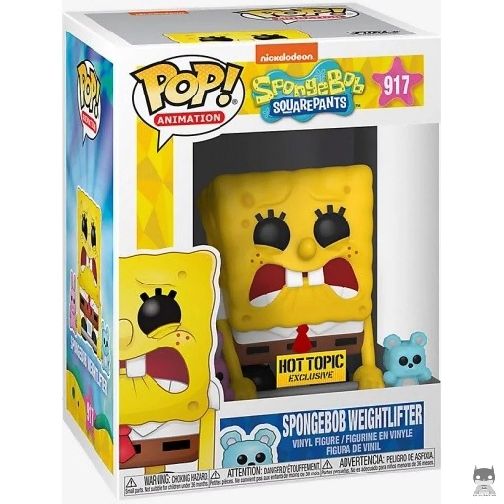 Figurine Funko POP Bob l'Eponge Haltérophile avec boîte