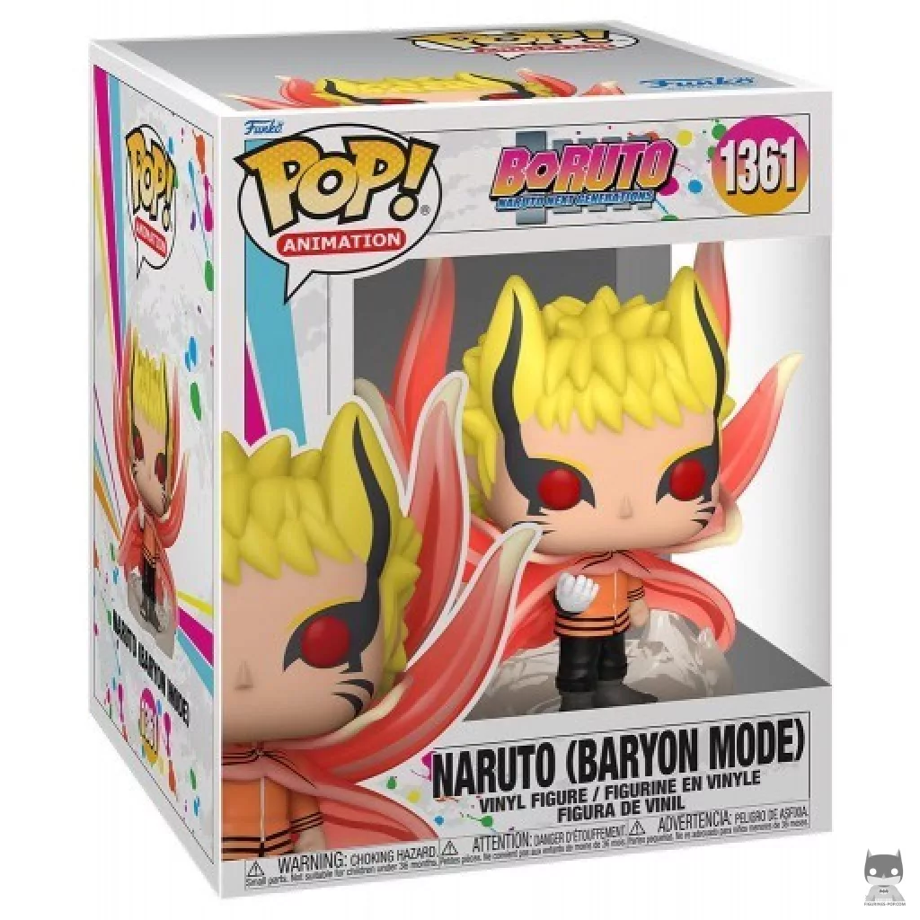Figurine Funko POP Naruto (Mode Baryon) (Supersized) avec boîte