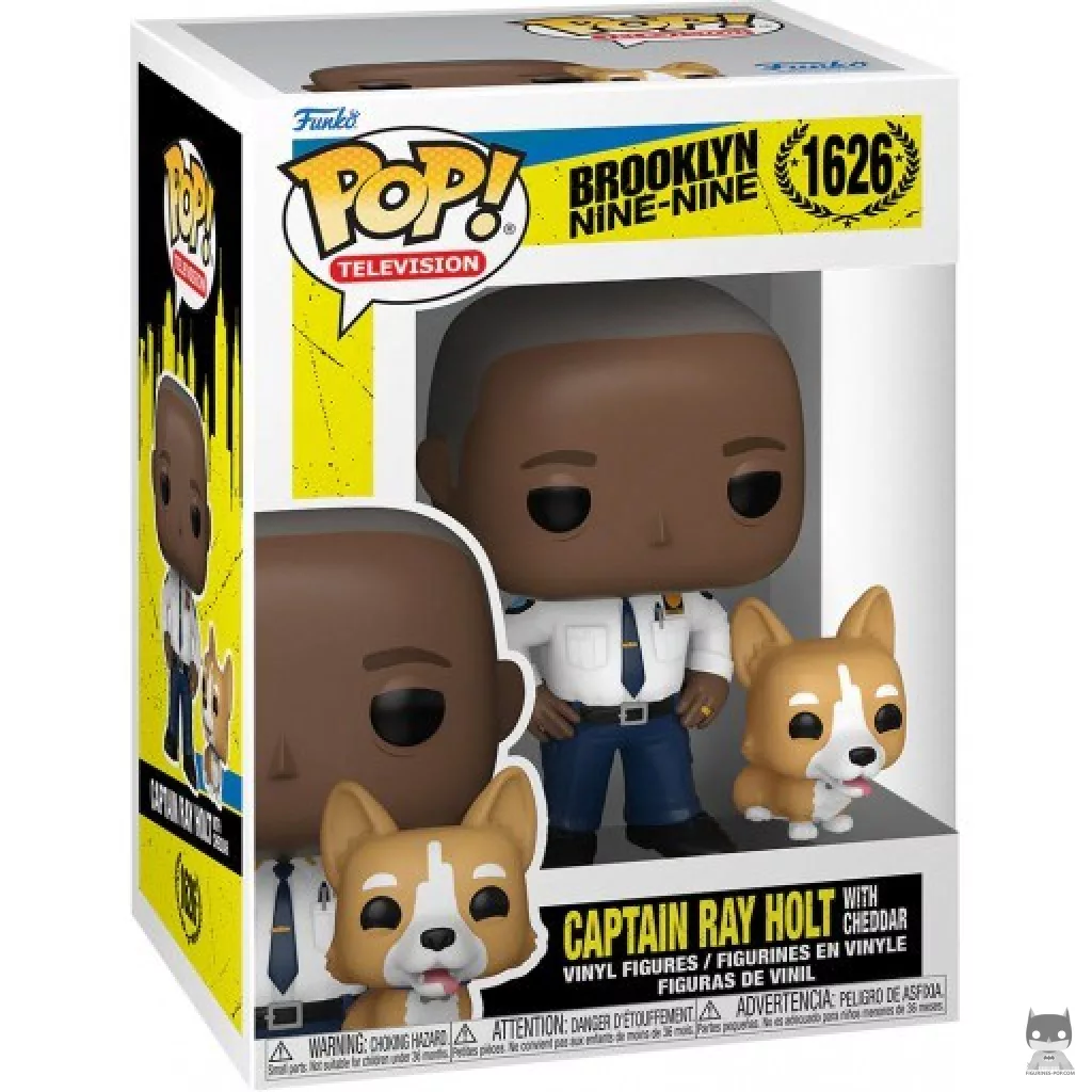 Figurine Funko POP Capitaine Ray Holt avec son chien Cheddar avec boîte