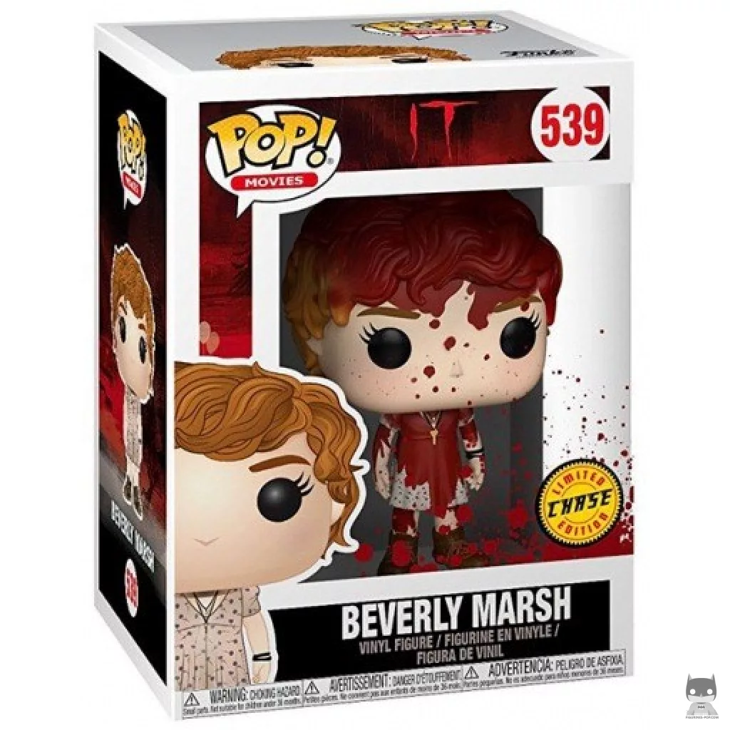 Figurine Funko POP Beverly Marsh avec collier clé (Bloody & Chase) avec boîte
