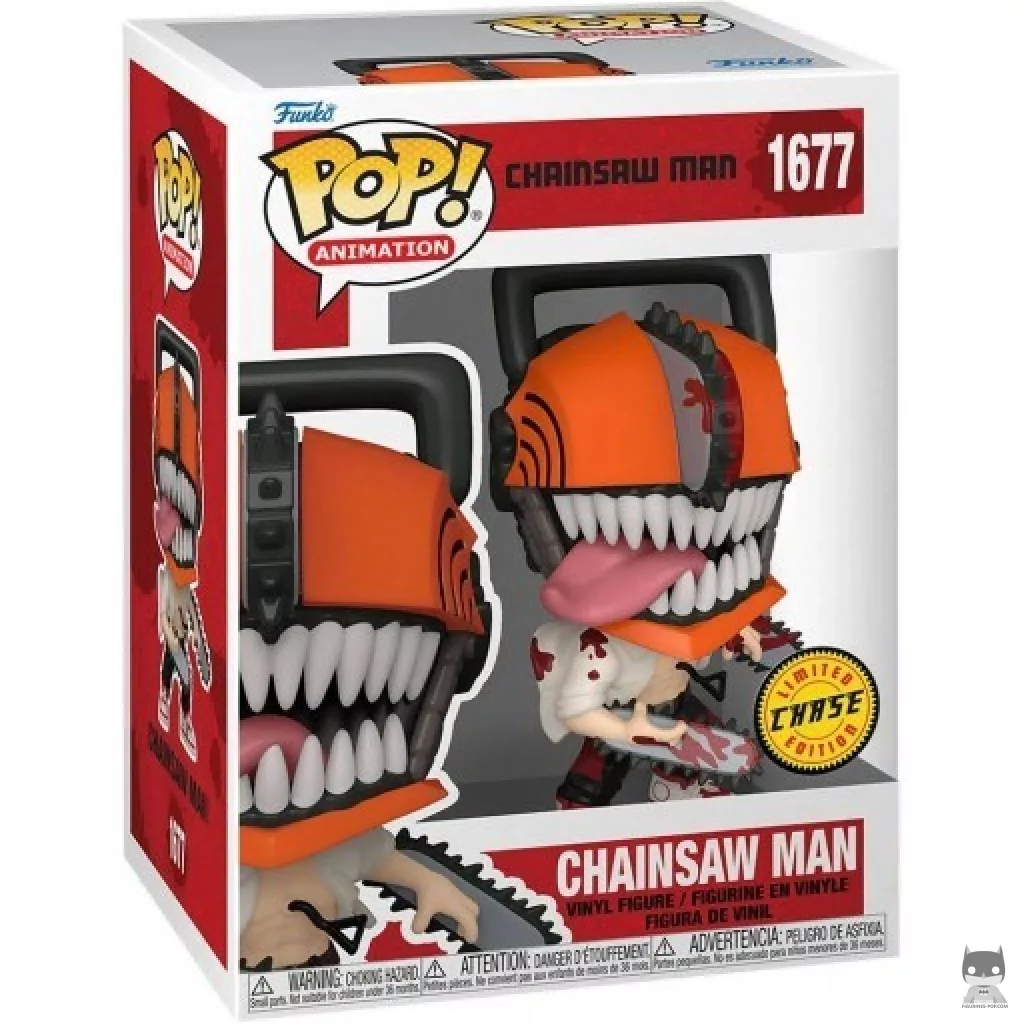 Figurine Funko POP Chainsaw Man (Chase) avec boîte