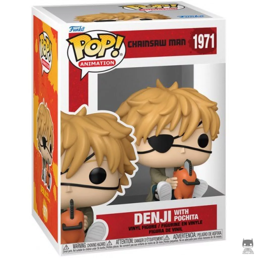 Figurine Funko POP Denji avec Pochita avec boîte