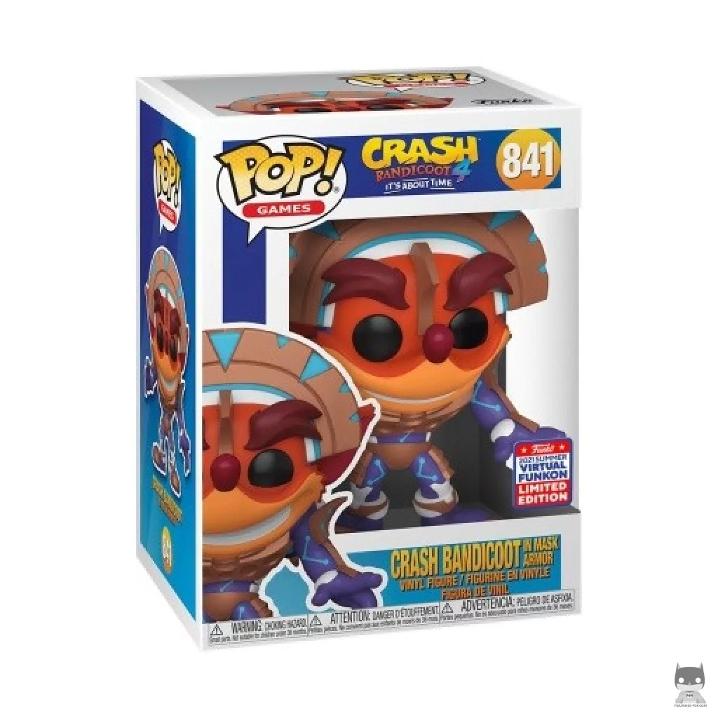 Figurine Funko POP Crash Bandicoot avec Armure avec boîte