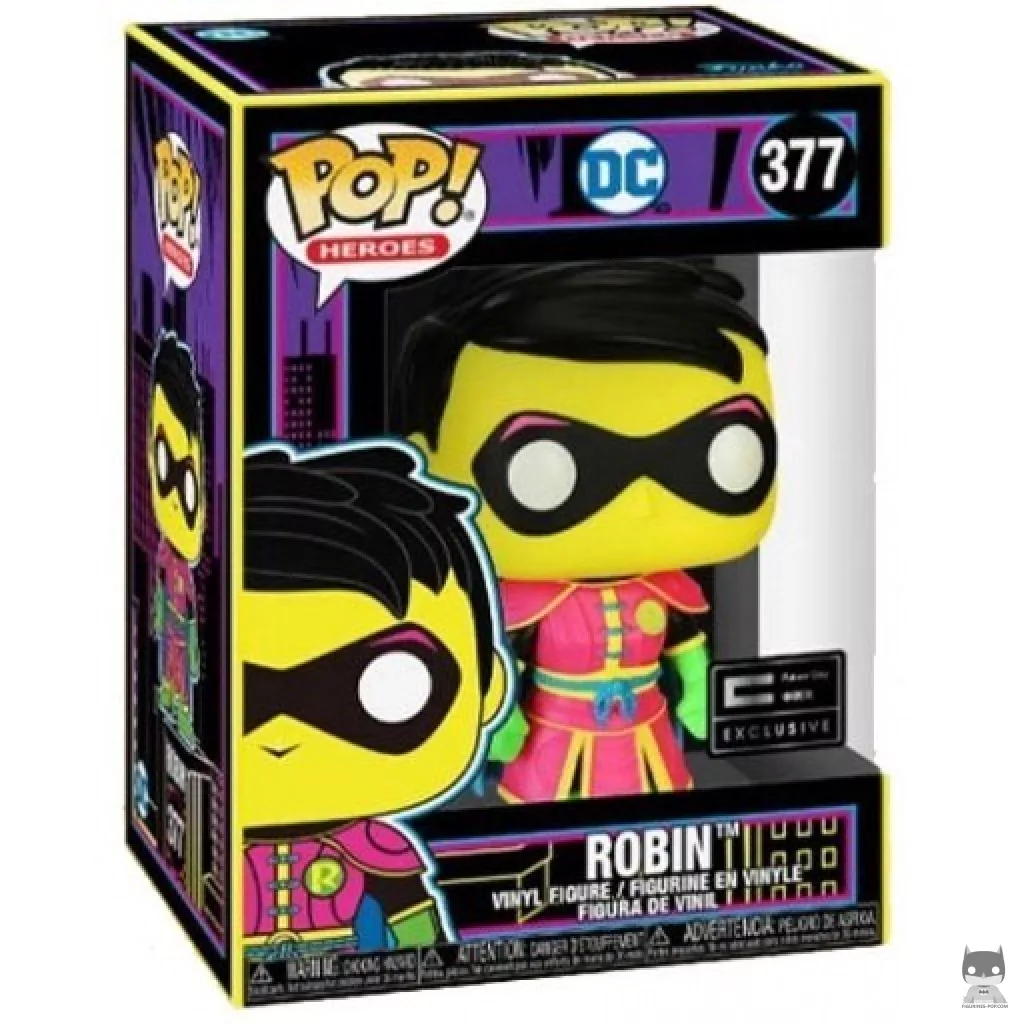 Figurine Funko POP Robin (Blacklight) avec boîte