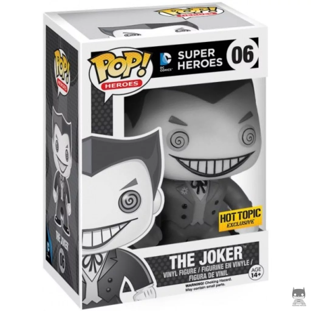 Figurine Funko POP Le Joker (Noir & Blanc) avec boîte