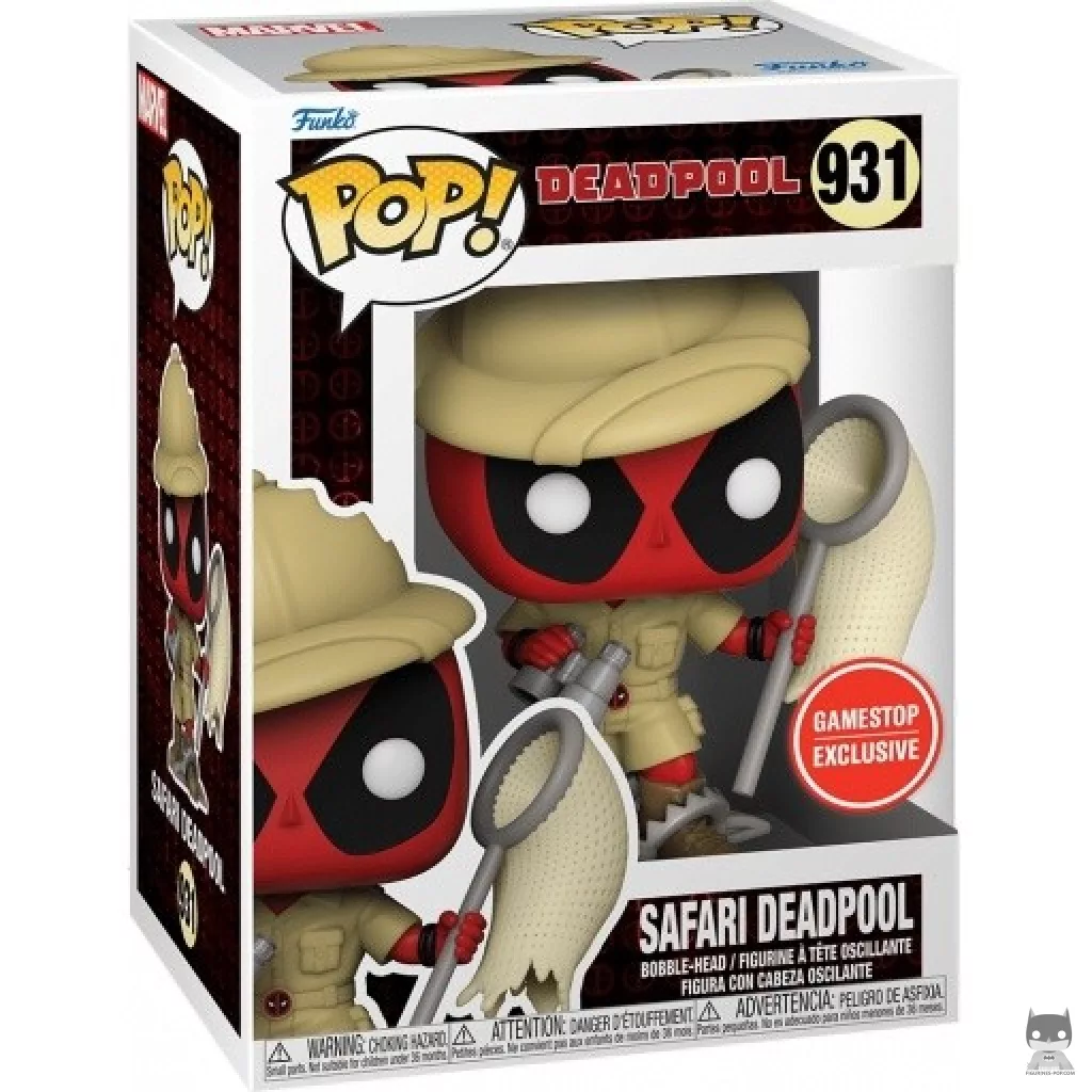 Figurine Funko POP Deadpool Safari avec boîte