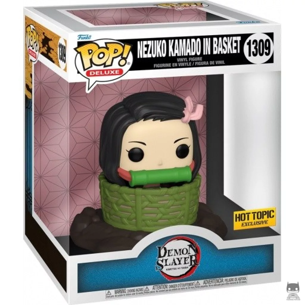 Figurine Funko POP Nezuko Kamado dans Panier avec boîte