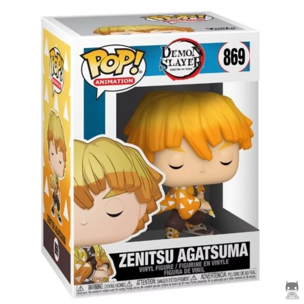 Figurine Funko POP Zenitsu Agatsuma avec boîte