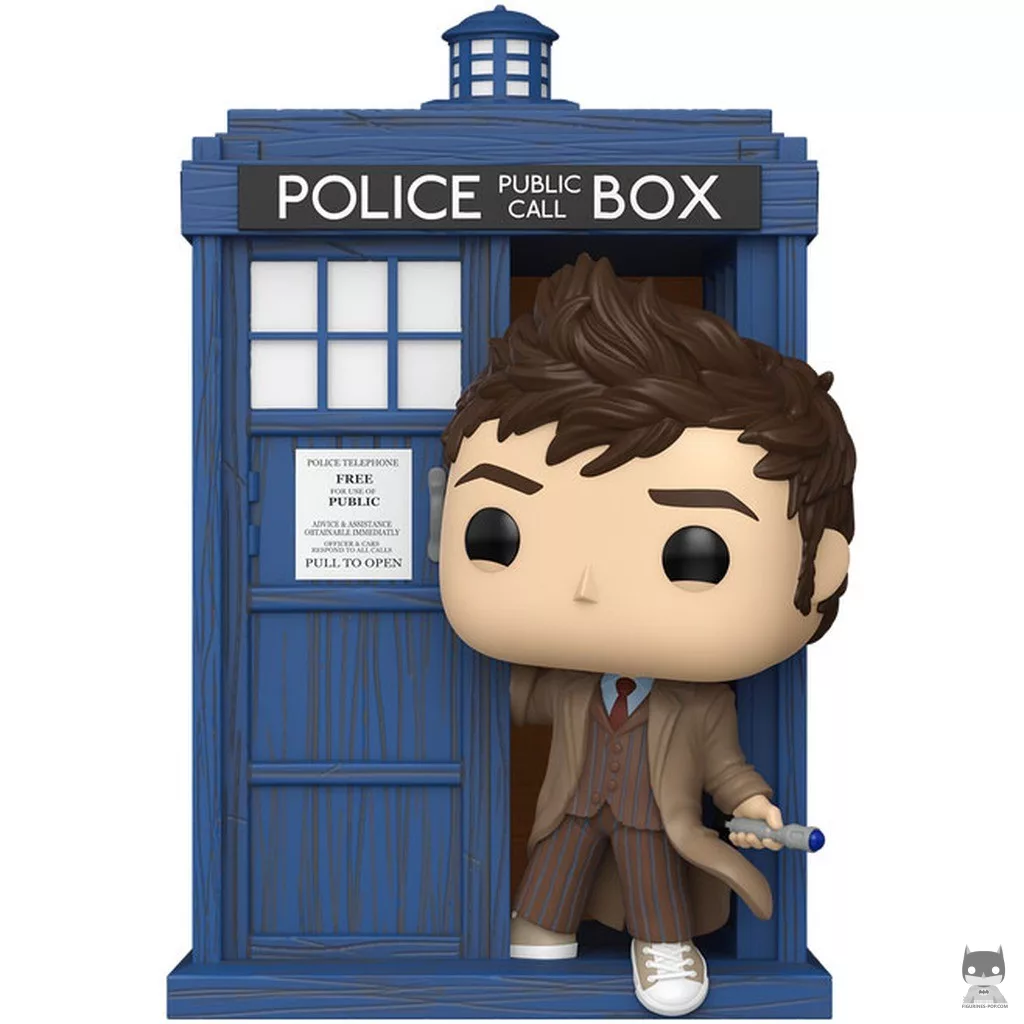 Figurine Funko POP Tardis avec le Dixième Docteur (Doctor Who)