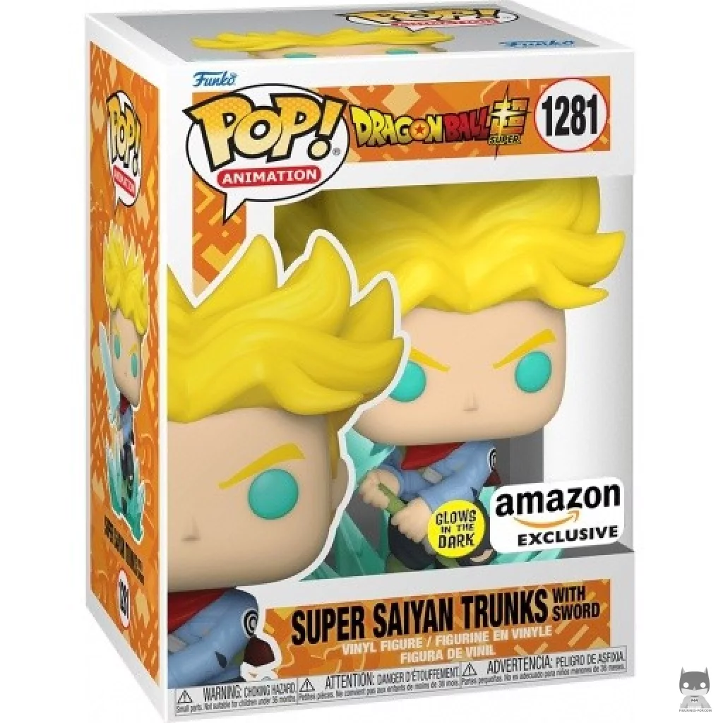 Figurine Funko POP Super Saiyan Trunks With Sword (Glow in the Dark) avec boîte