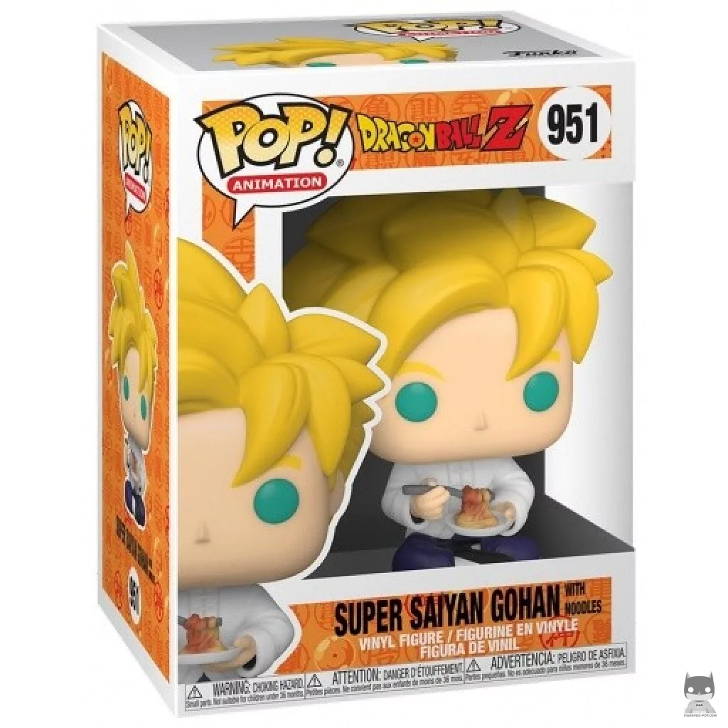 Figurine Funko POP Super Saiyan Gohan mangeant des Nouilles avec boîte