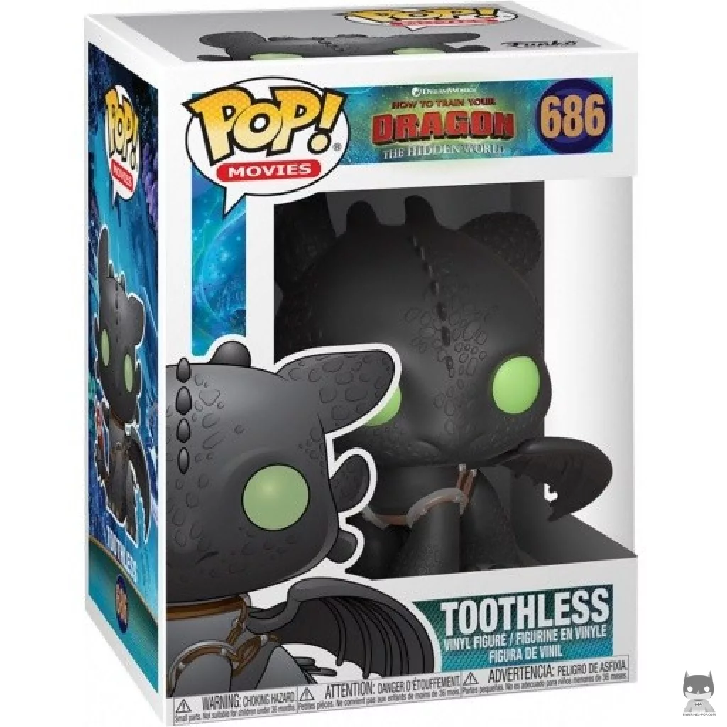 Figurine Funko POP Krokmou Le Monde Caché avec boîte
