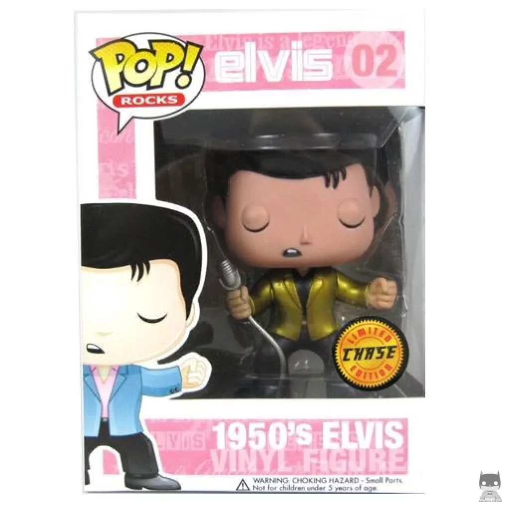 Figurine Funko POP Elvis Presley 1950's (Chase) avec boîte