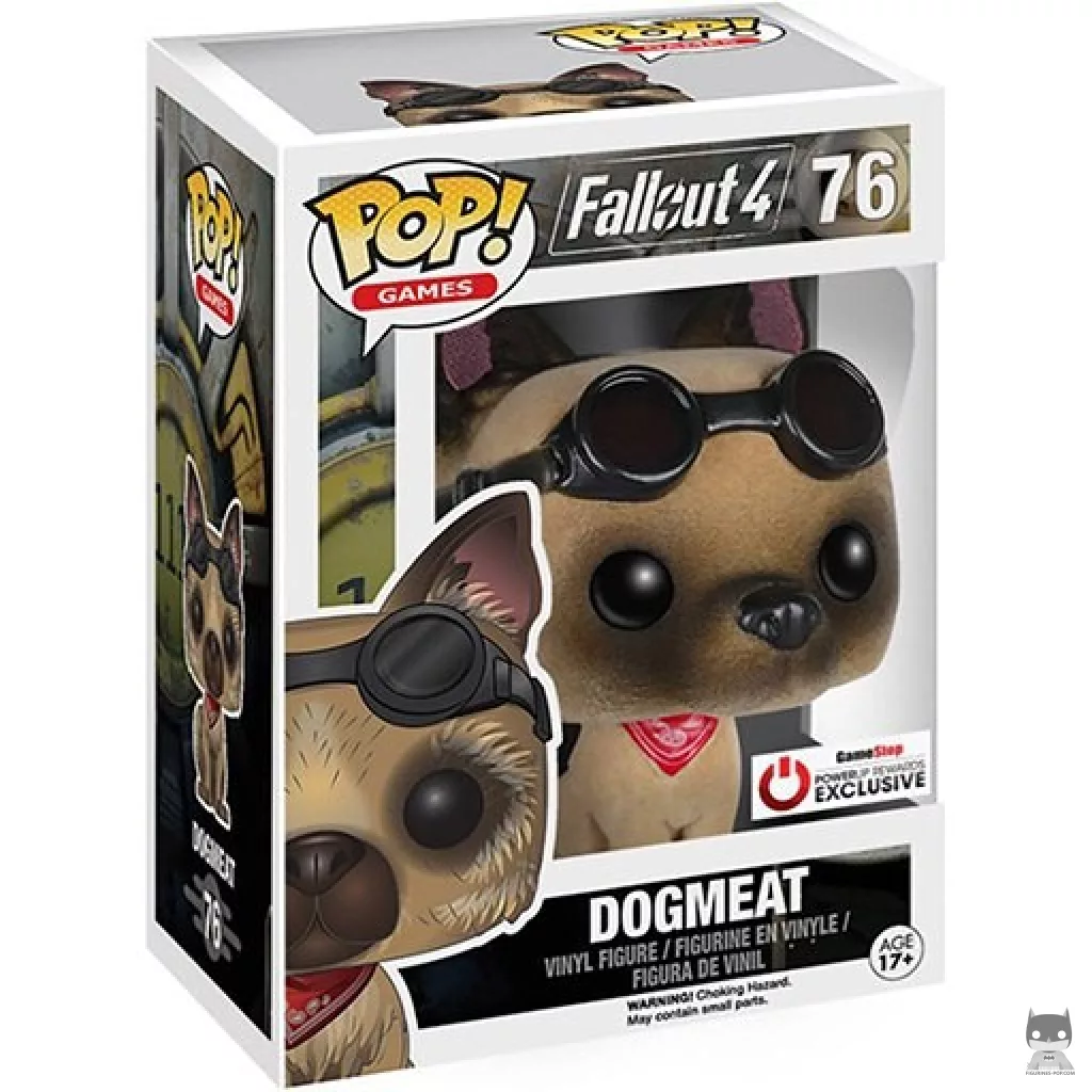 Figurine Funko POP Dogmeat (Flocked) avec boîte
