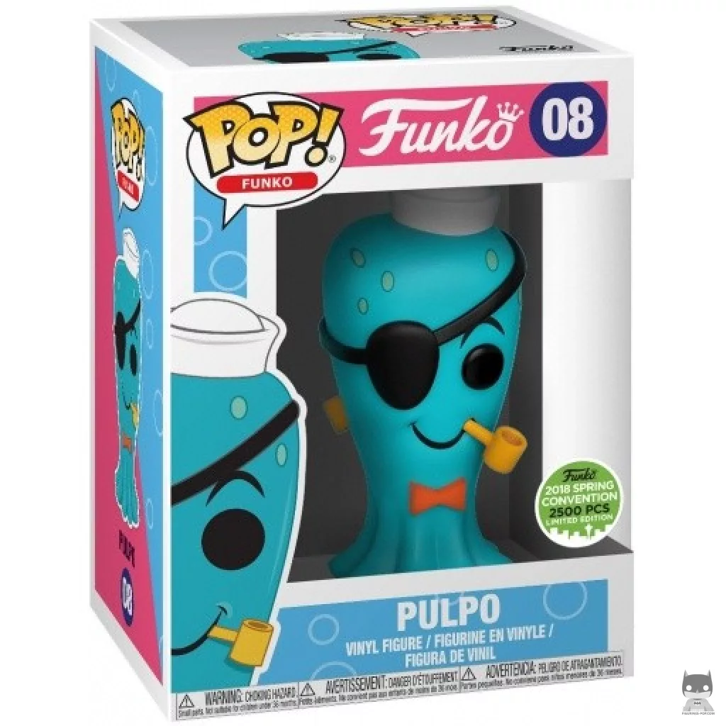 Figurine Funko POP Pulpo (Bleu) avec boîte