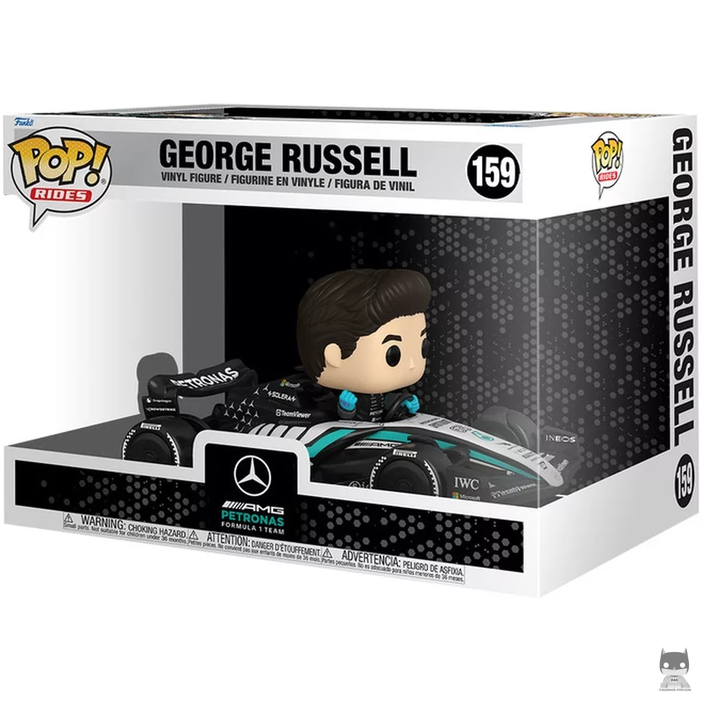 Figurine Funko POP George Russell avec Mercedes-AMG F1 avec boîte