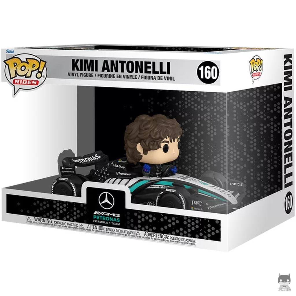 Figurine Funko POP Kimi Antonelli avec Mercedes-AMG F1 avec boîte