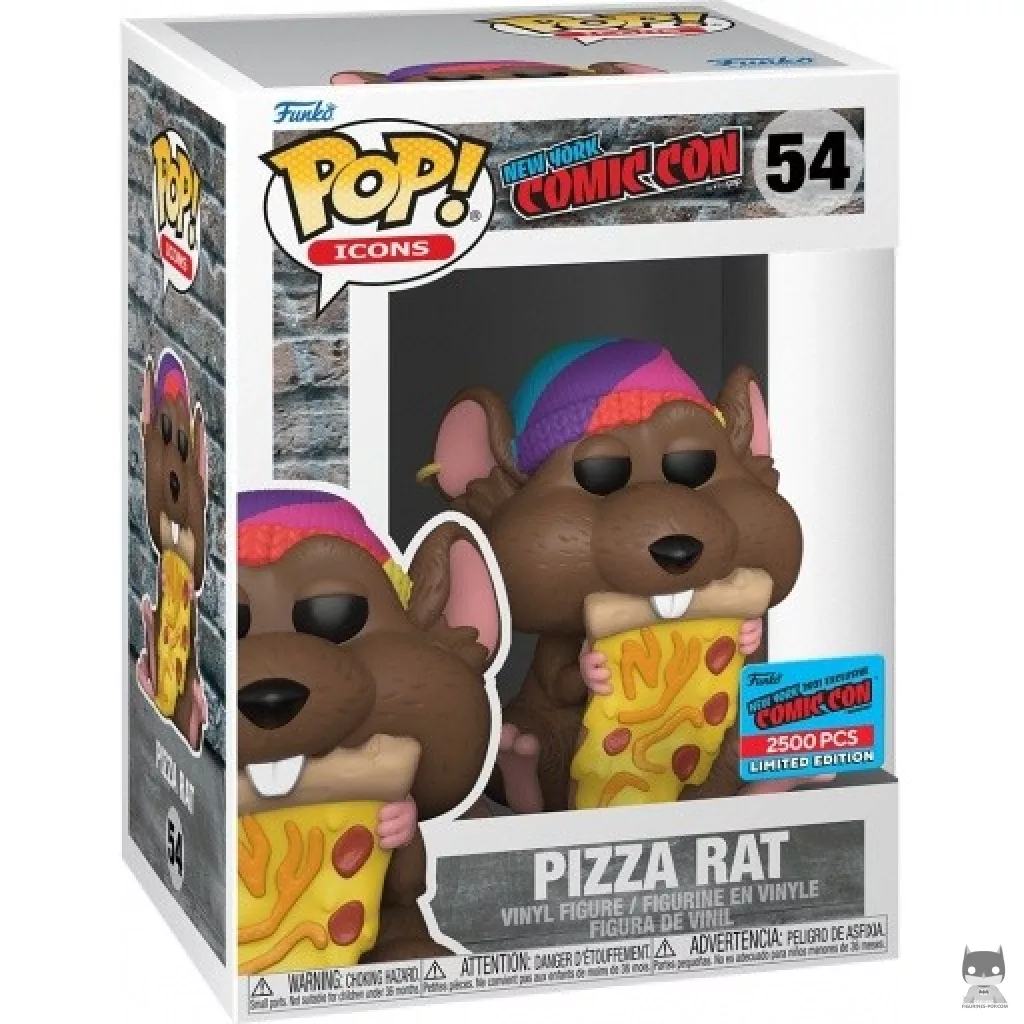 Figurine Funko POP Pizza Rat (NYCC Fall Convention 2021) avec boîte
