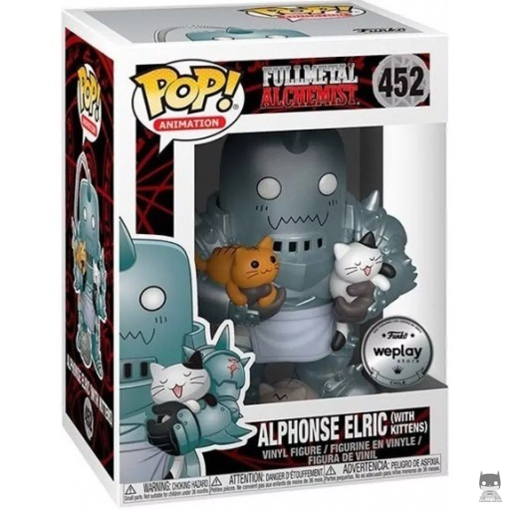 Figurine Funko POP Alphonse Elric avec Chatons avec boîte