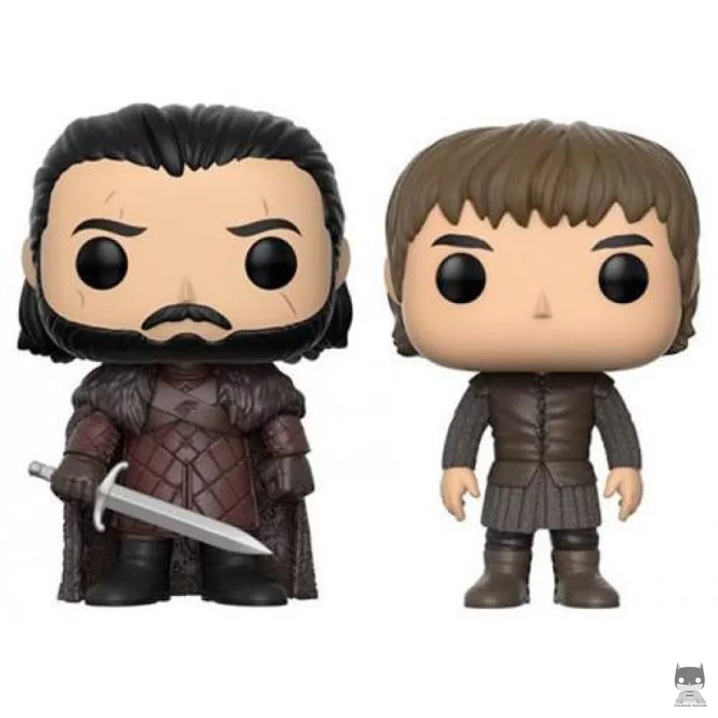 Figurine Funko POP Jon Snow & Bran Stark (Game of Thrones)