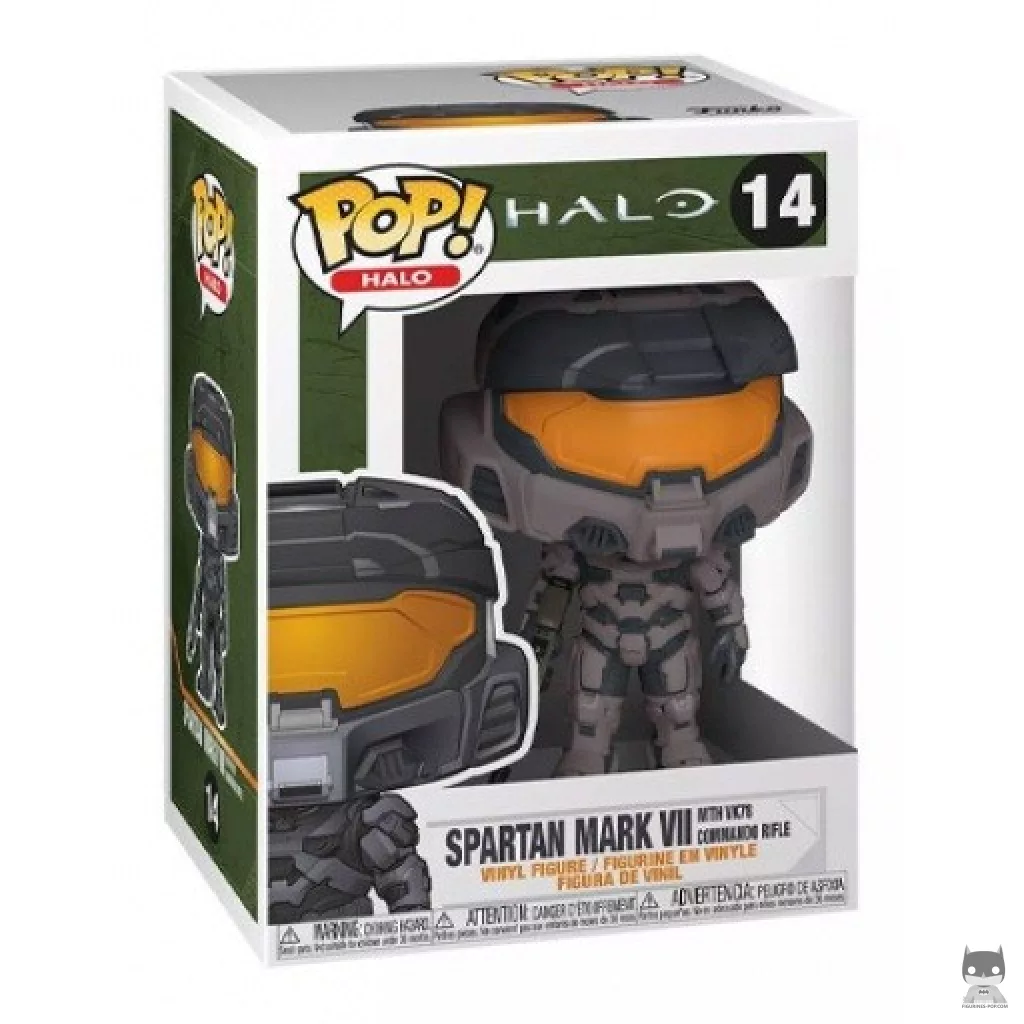 Figurine Funko POP Spartan Mark VII avec VK78 (Gris) avec boîte