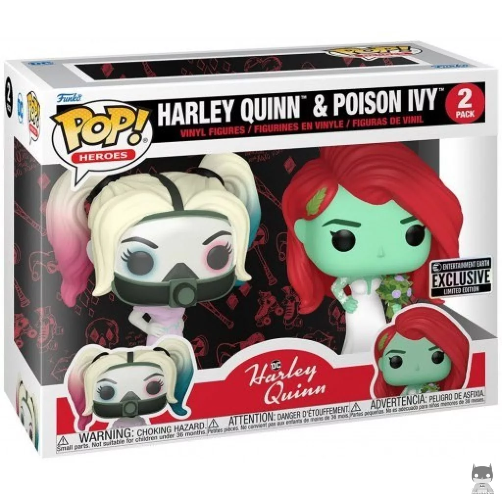 Figurine Funko POP Harley Quinn & Poison Ivy avec boîte