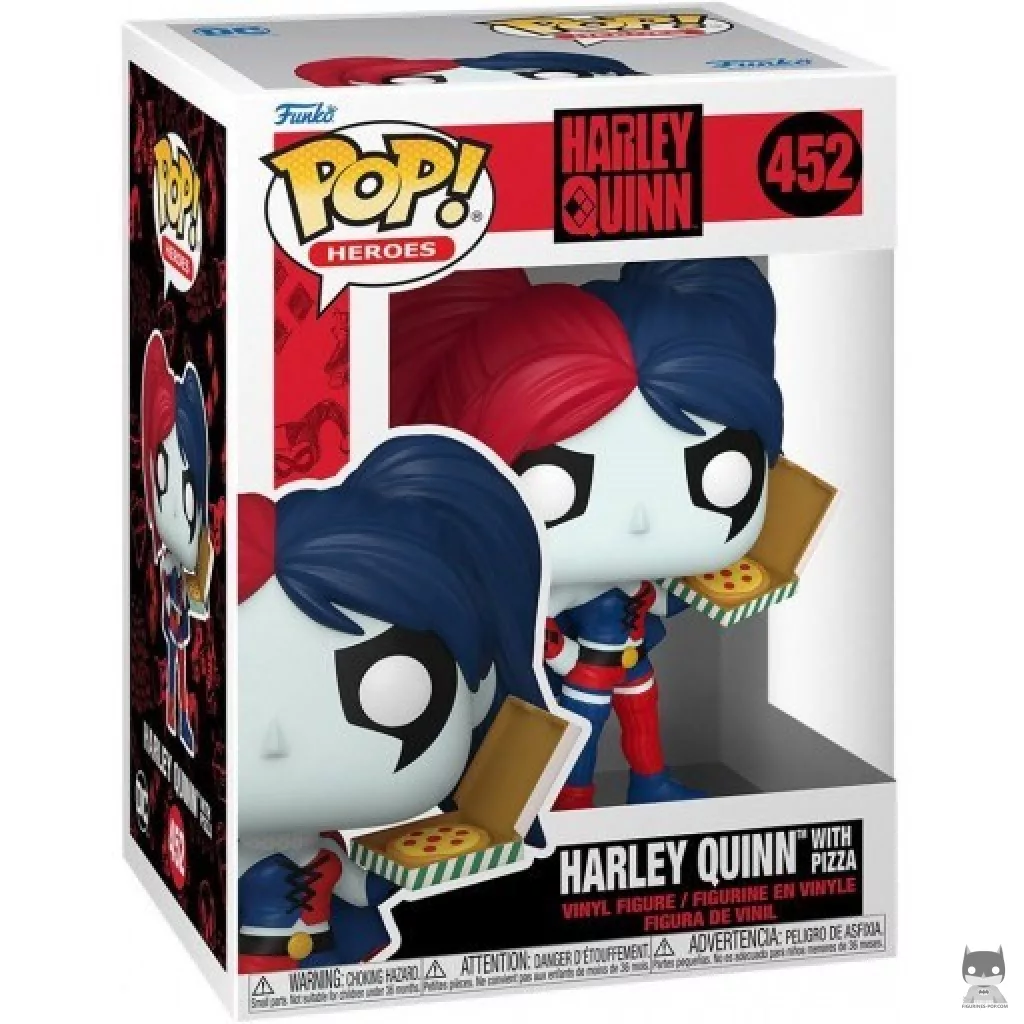 Figurine Funko POP Harley Quinn avec Pizza avec boîte