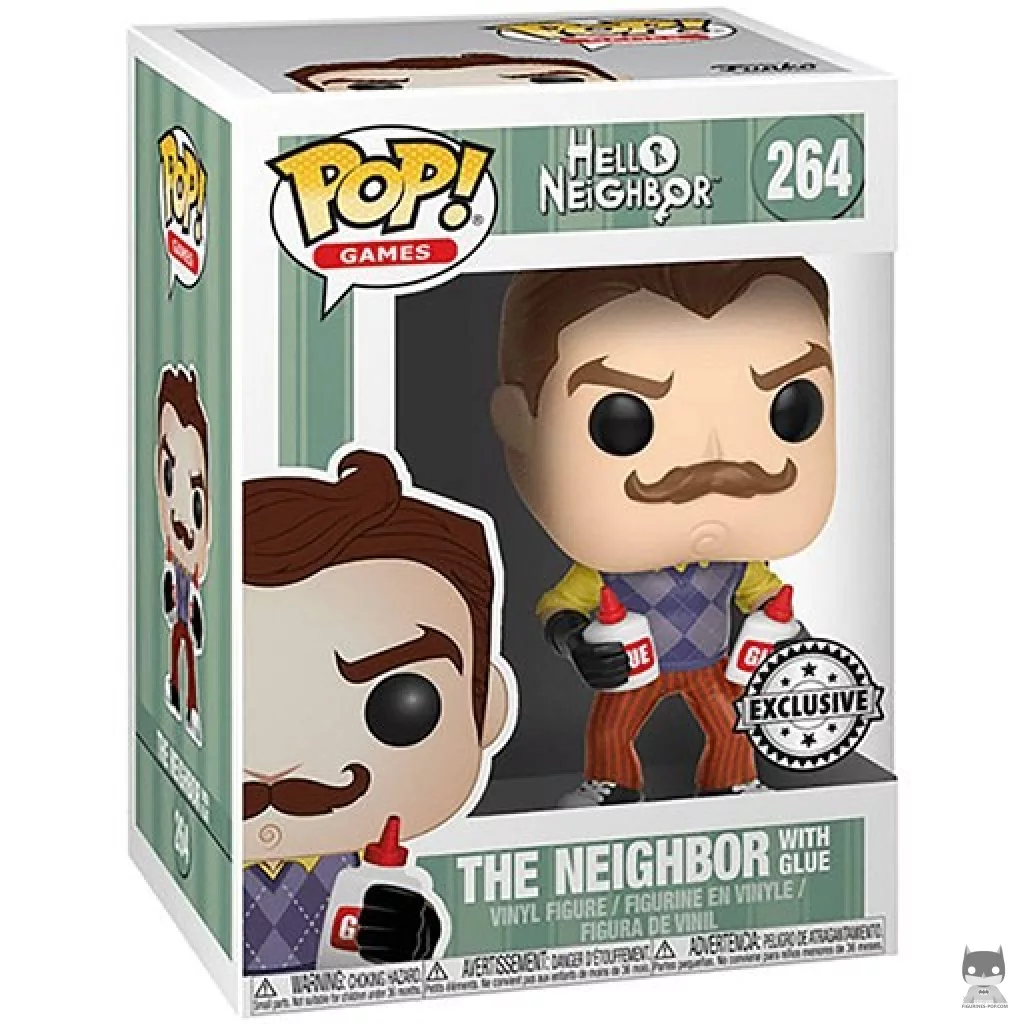 Figurine Funko POP Le Voisin avec colle avec boîte