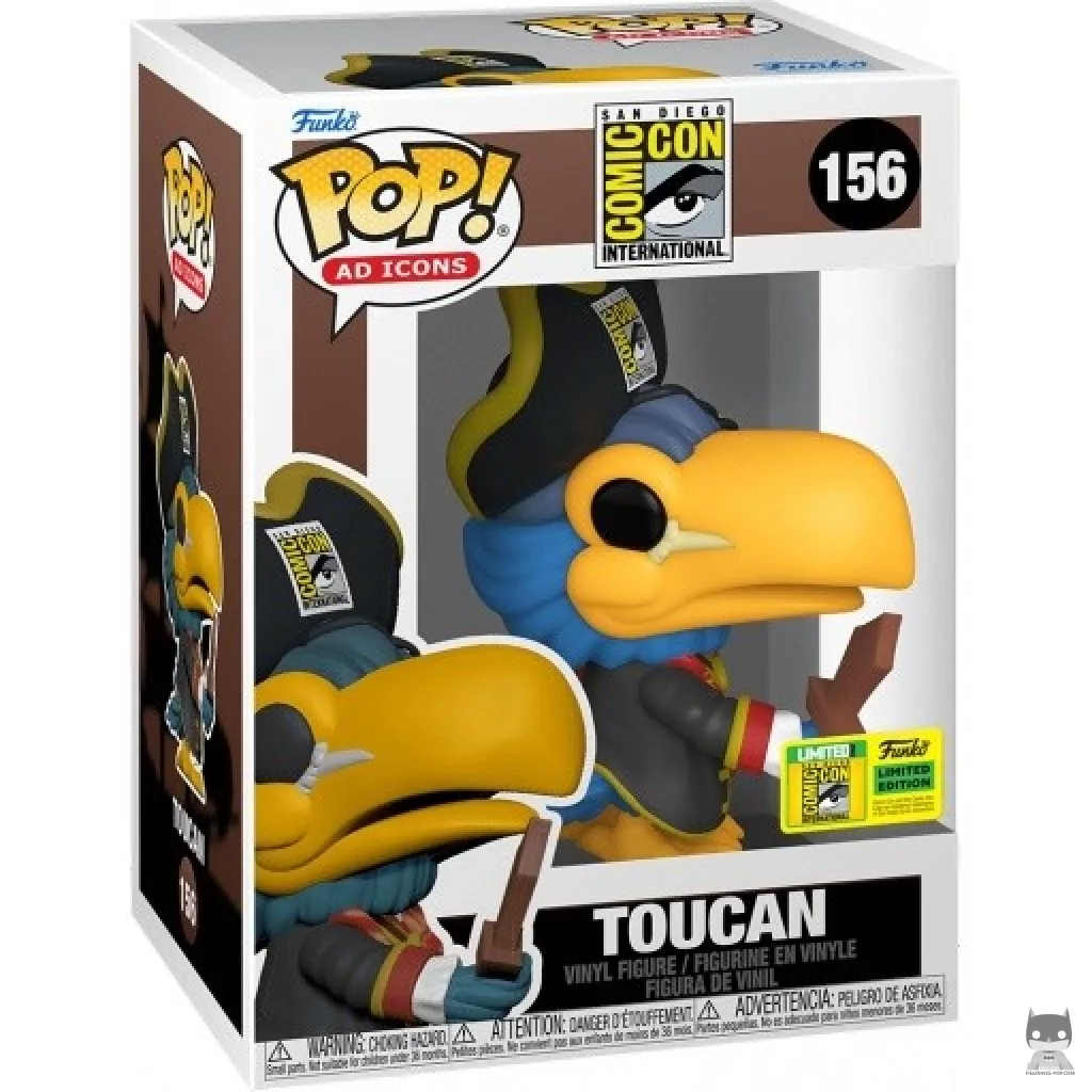 Figurine Funko POP Toucan Pirate (SDCC Summer Convention 2022) avec boîte