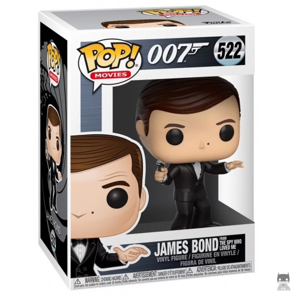Figurine Funko POP James Bond (L'Espion qui m'aimait) avec boîte