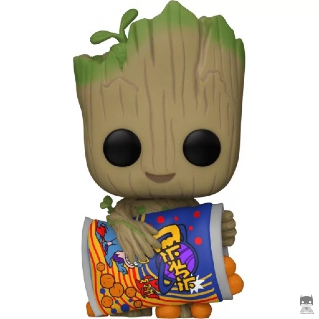Figurine Funko POP Groot avec Cheese Puffs (Je s'appelle Groot)