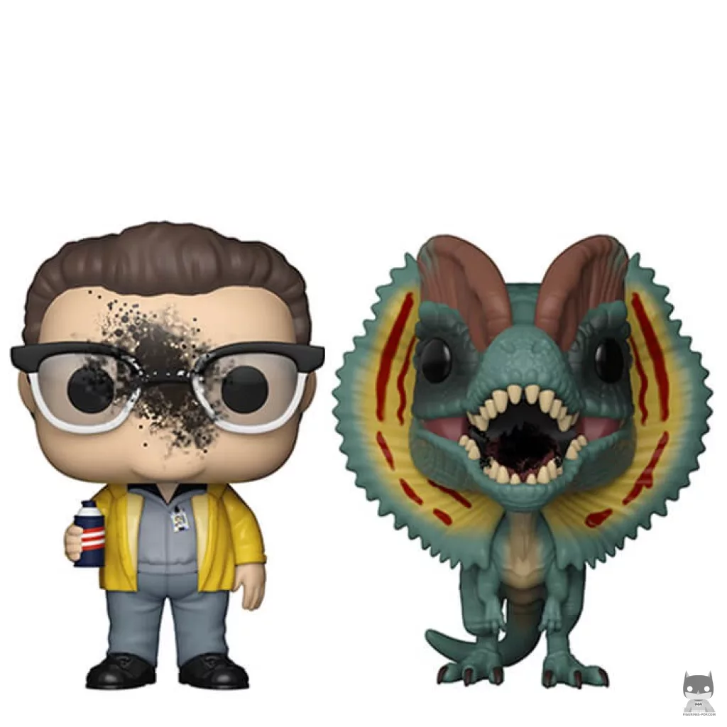 Figurine Funko POP Dennis Nedry & Dilophosaurus (Jurassic Park)