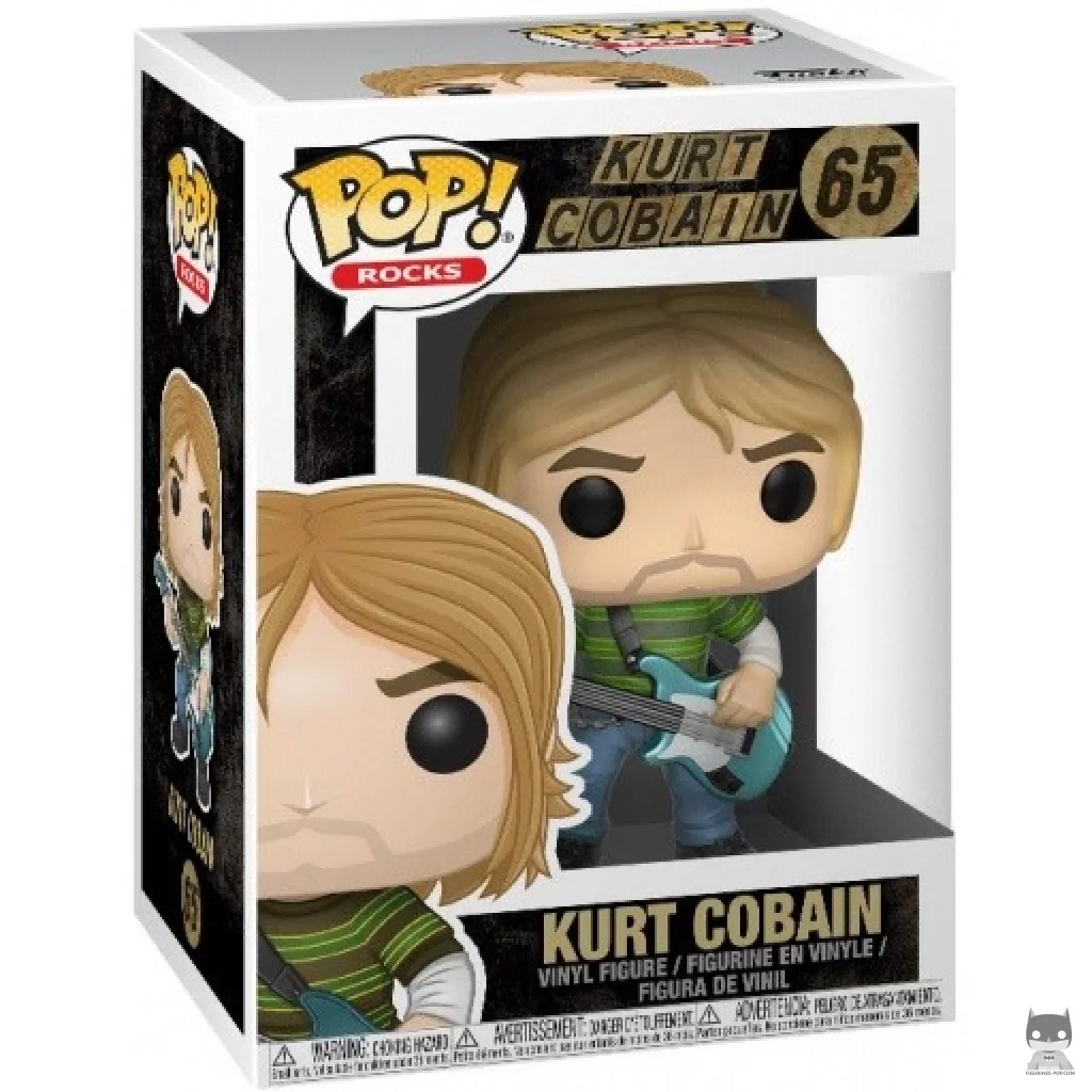 Figurine Funko POP Kurt Cobain avec boîte