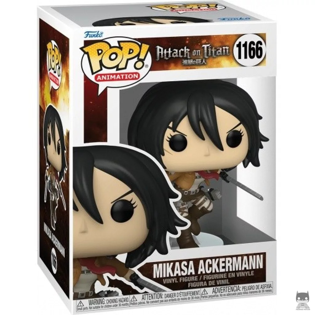 Figurine Funko POP Mikasa Ackerman avec boîte