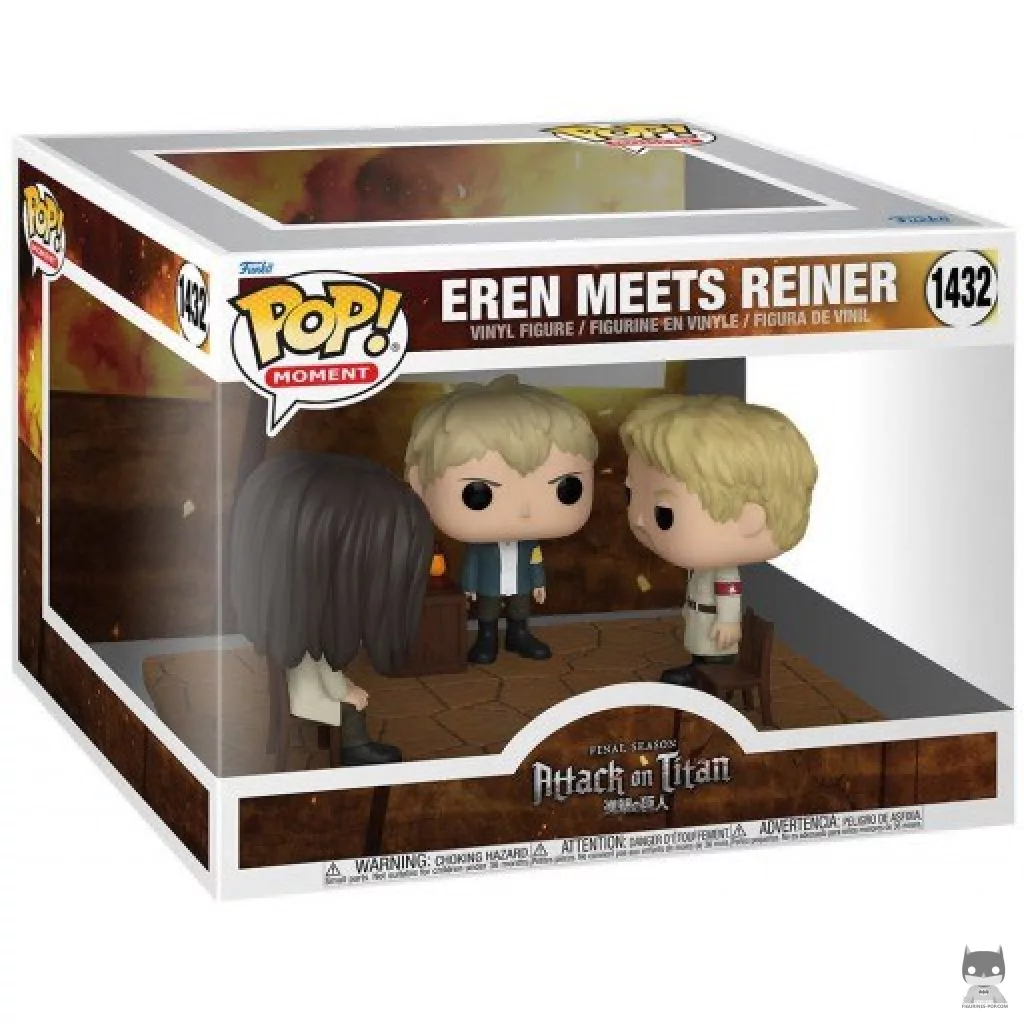 Figurine Funko POP Eren rencontre Reiner avec boîte