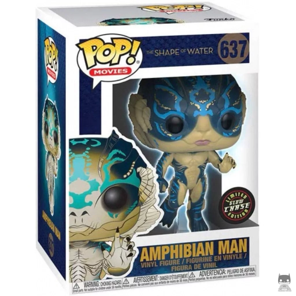 Figurine Funko POP Homme Amphibien (Glow in the Dark & Chase) avec boîte