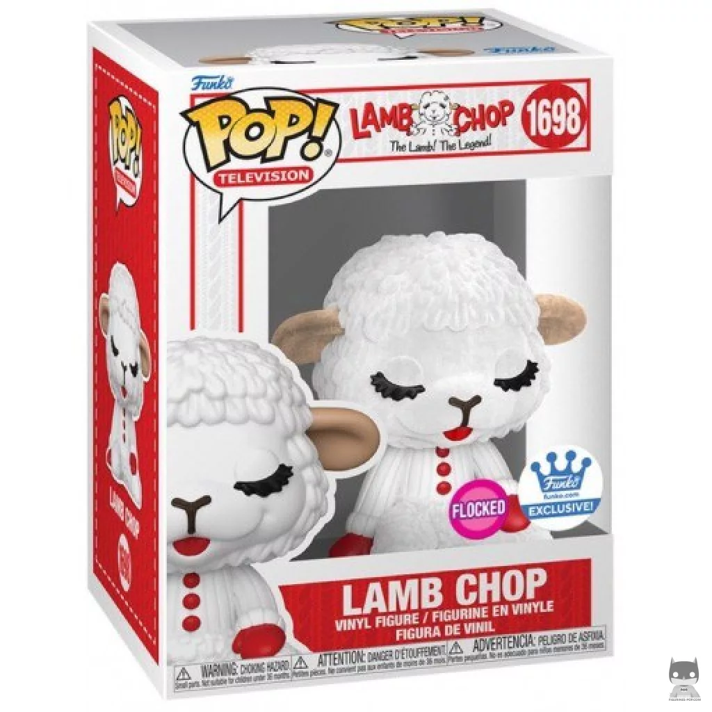 Figurine Funko POP Lamb Chop (Flocked) avec boîte