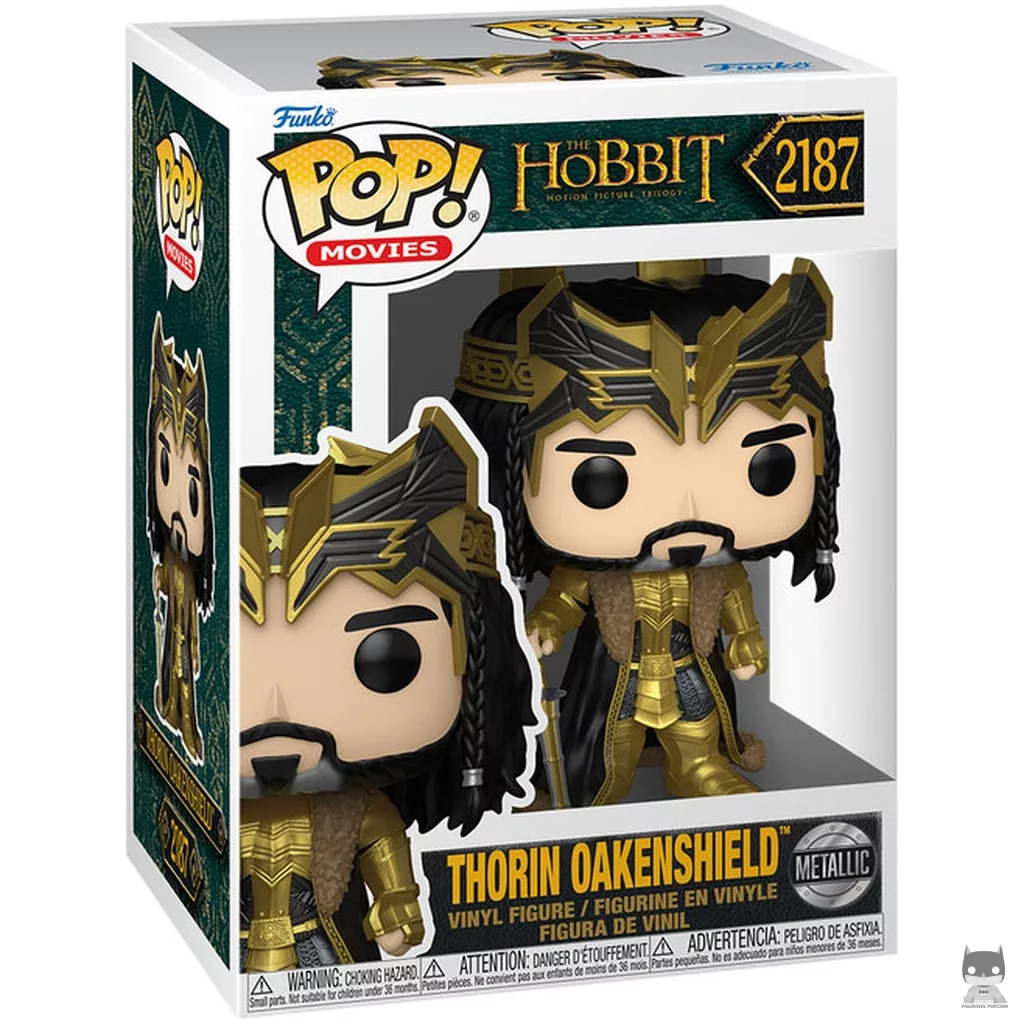Figurine Funko POP Thorin Écu-de-Chêne (Metallic) avec boîte