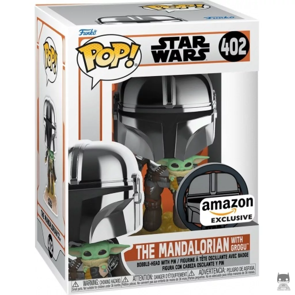 Figurine Funko POP Le Mandalorien avec Grogu avec boîte