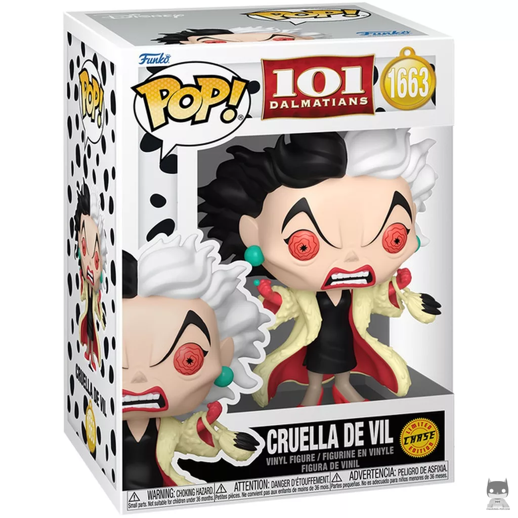 Figurine Funko POP Cruella d'Enfer (Chase) avec boîte