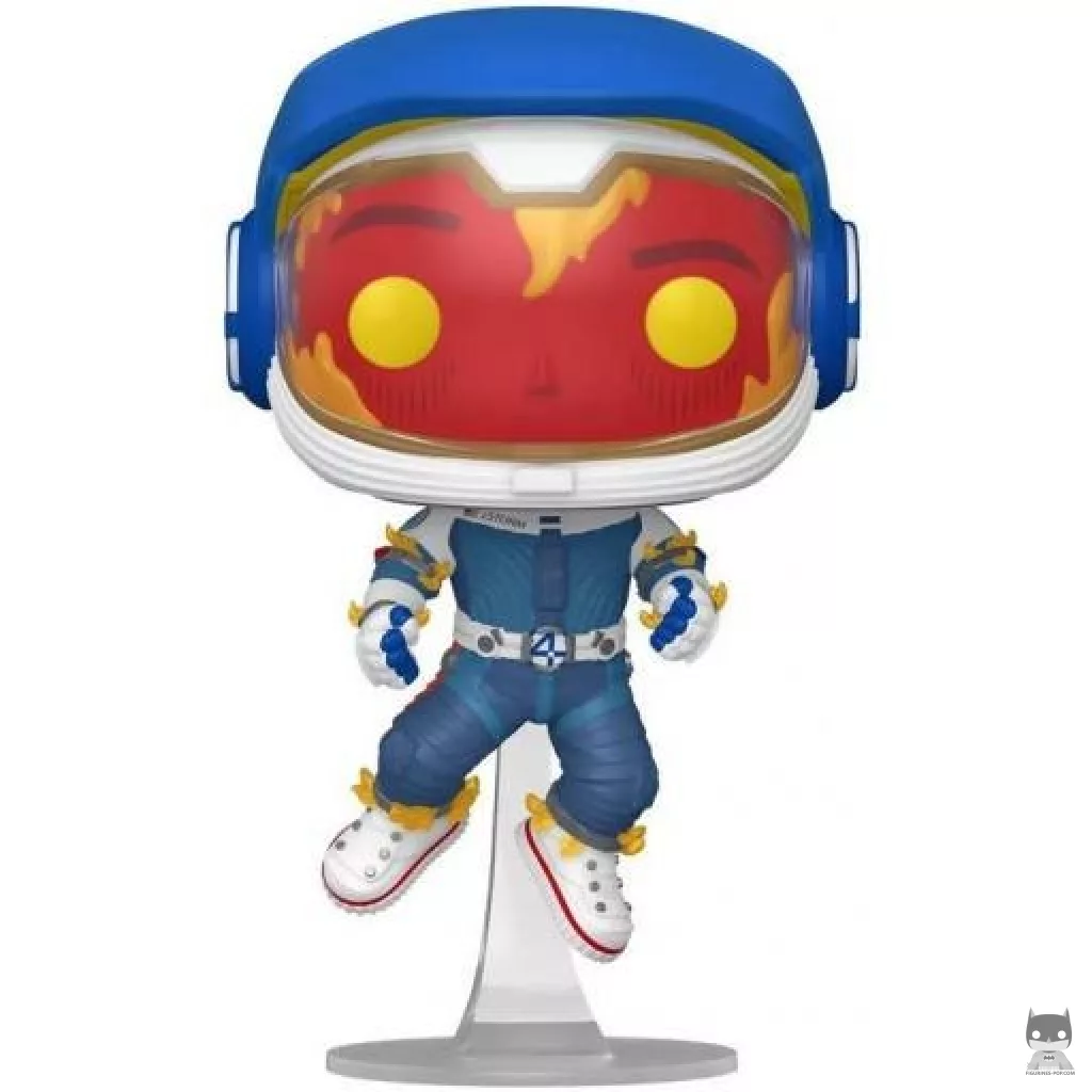 Figurine Funko POP La Torche Humaine (Combinaison D'Astronaute) (Les 4 Fantastiques : Premiers pas)