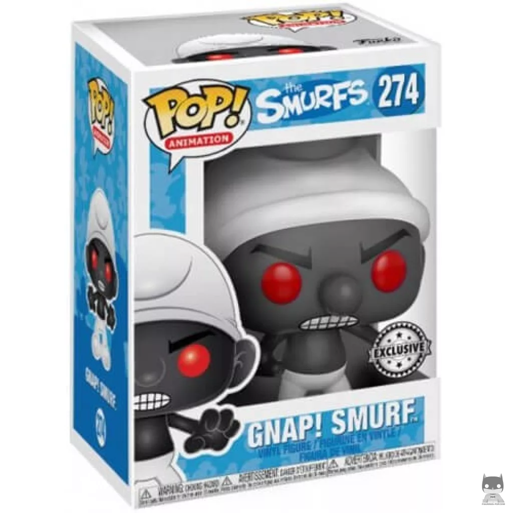 Figurine Funko POP Schtroumpf GNAP! (noir) avec boîte